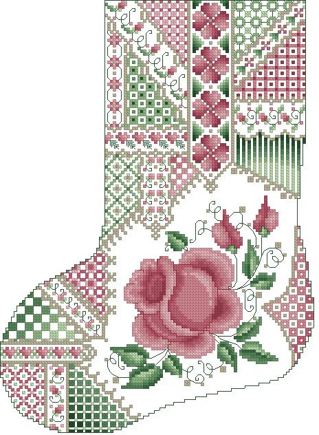 (image for) Crazy Rose Christmas Stocking